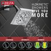 Delta Universal Showering Components: H<Sub>2</Sub>Okinetic 5-Setting Angular Modern Raincan Shower Head 52664-PR